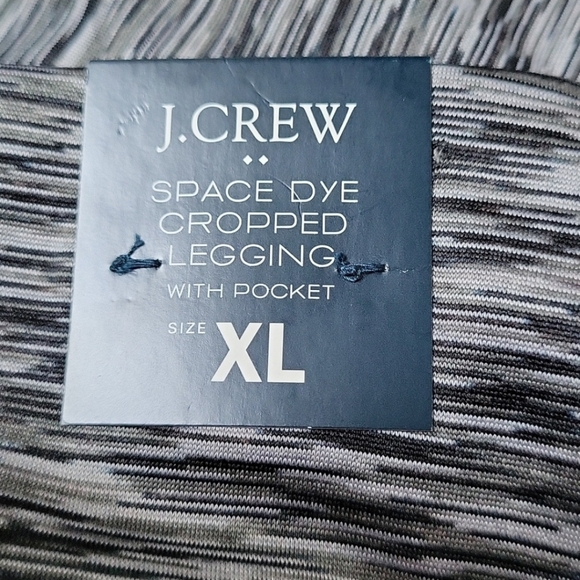 NWT! J. Crew Space Dye Cropped Leggings with Pockets! Size XL! - Picture 7 of 10